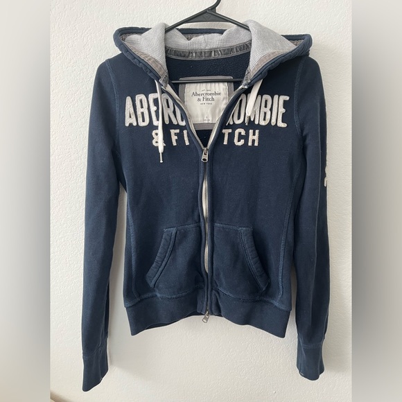 Abercrombie & Fitch Tops - Vintage Abercrombie and Fitch Zip Up Hoodie Y2K Size S
